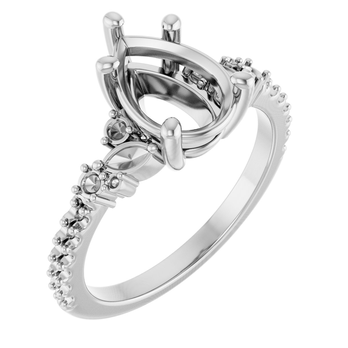 Accented Engagement Ring