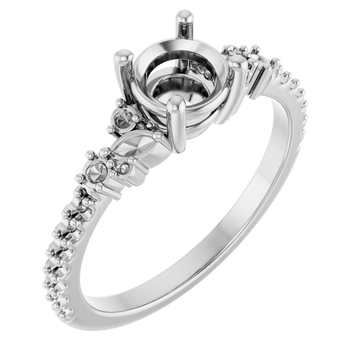 Accented Engagement Ring