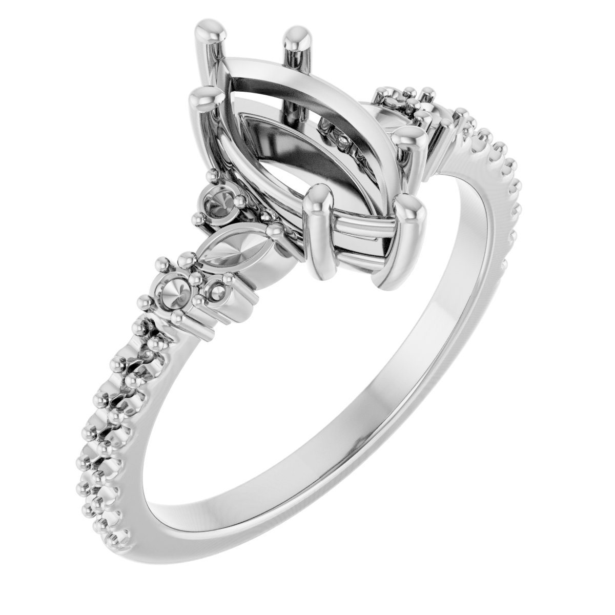 Accented Engagement Ring