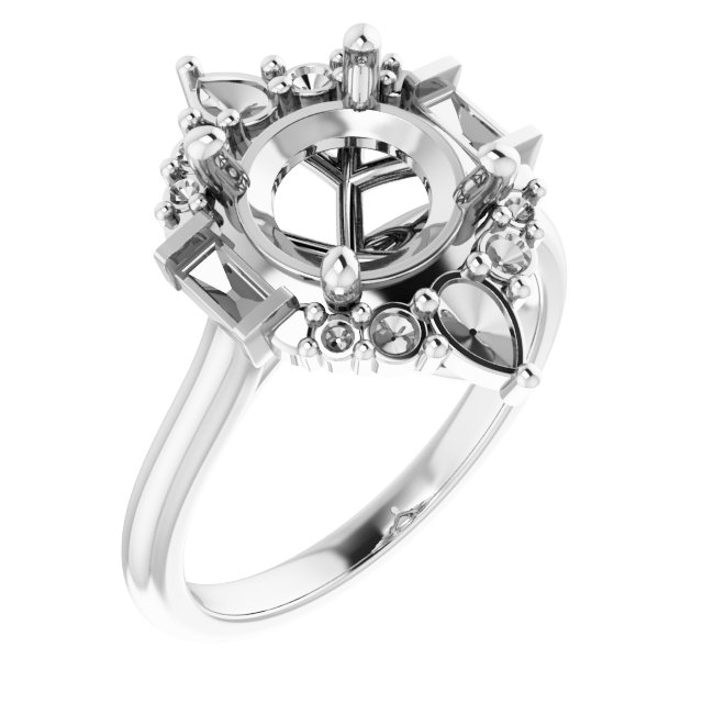 Accented Engagement Ring