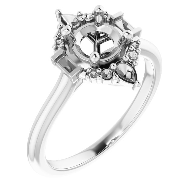 Accented Engagement Ring