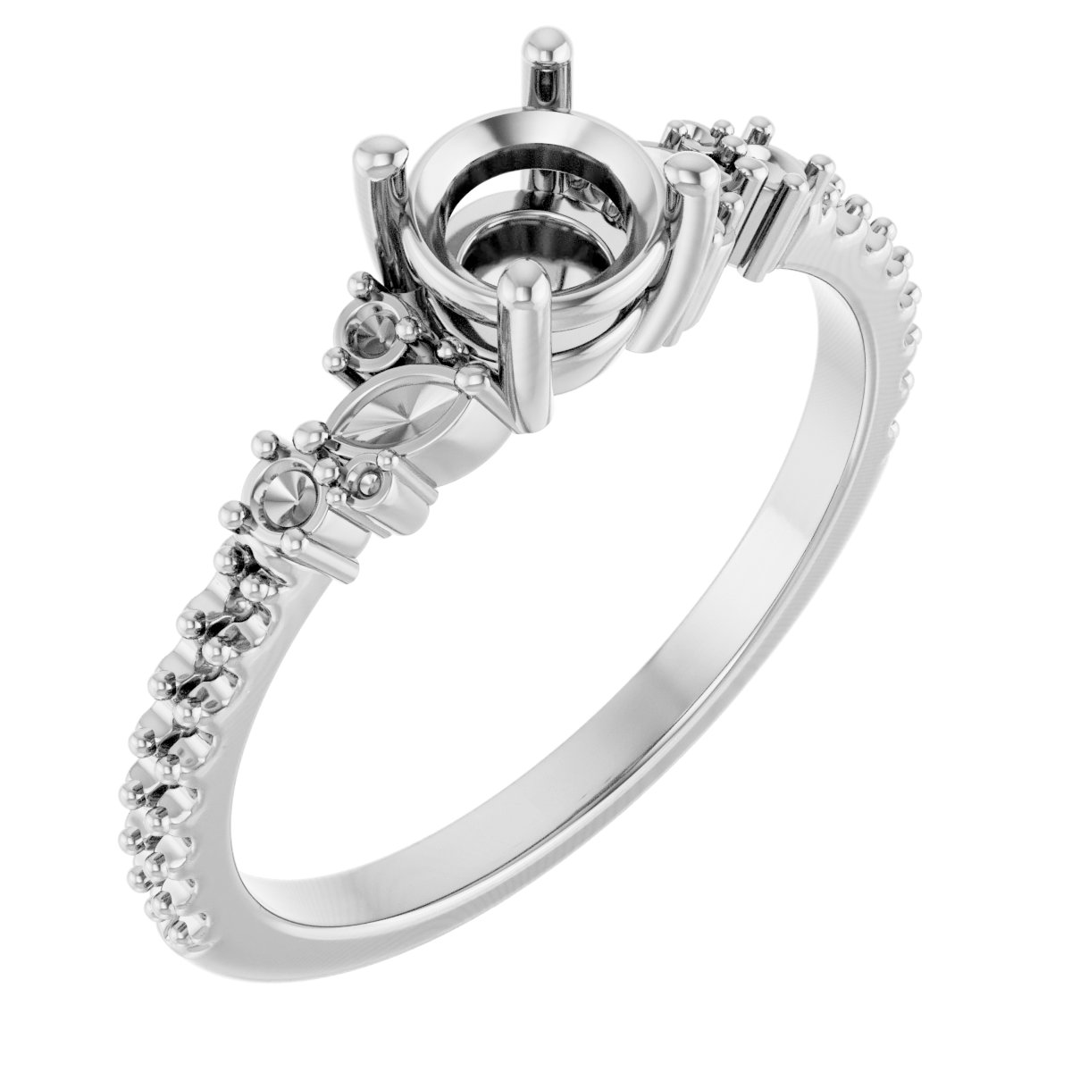 Accented Engagement Ring