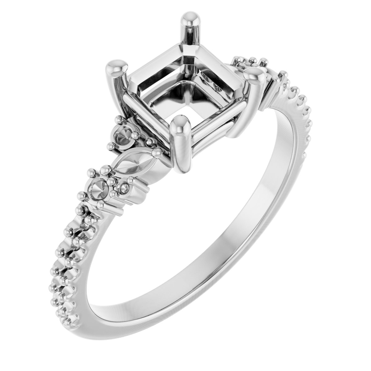 Accented Engagement Ring