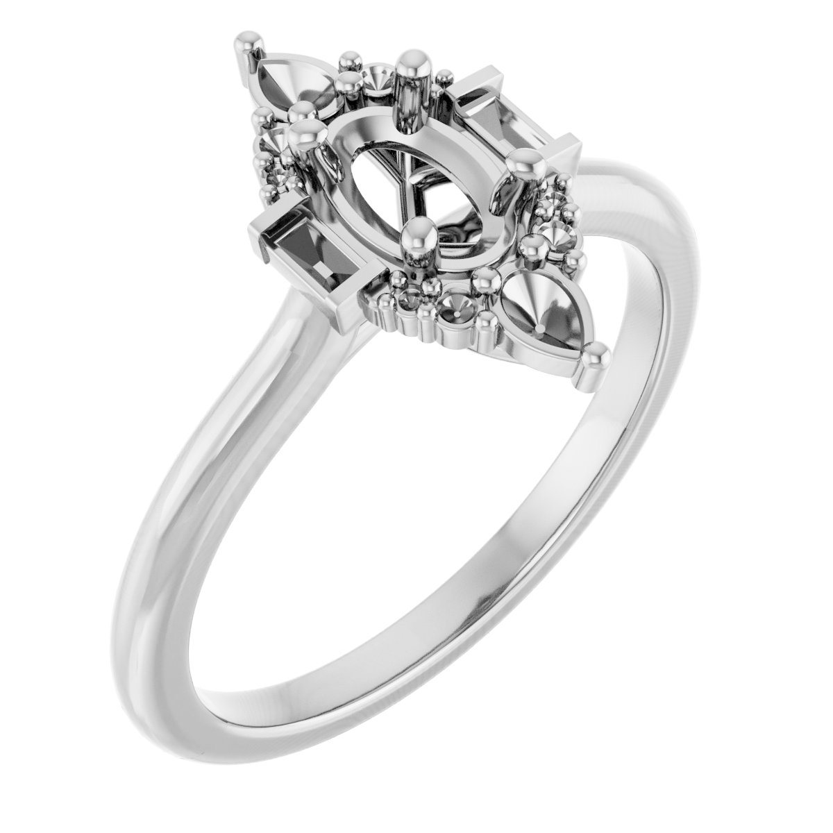 Accented Engagement Ring