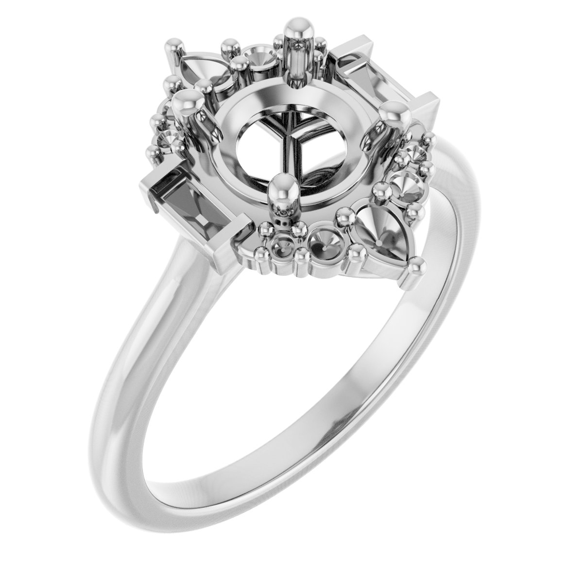 Accented Engagement Ring
