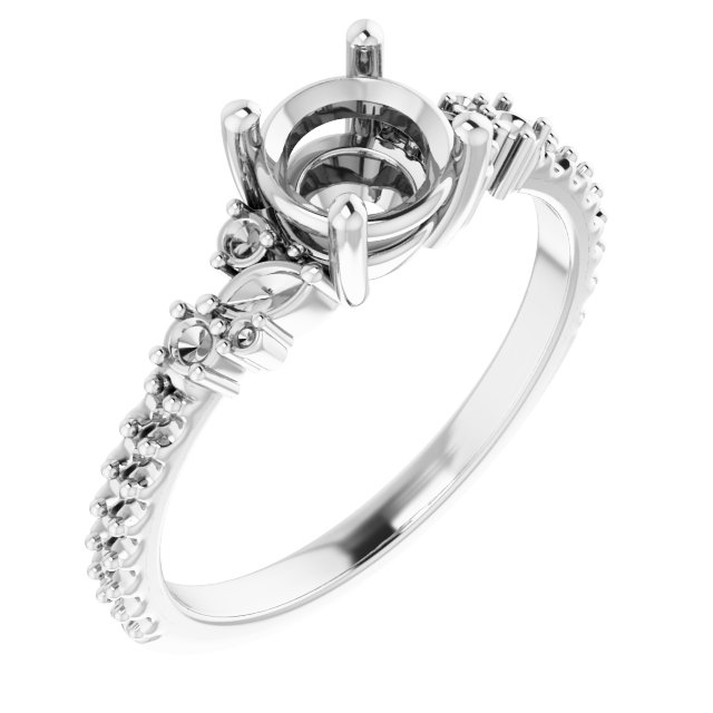 Accented Engagement Ring