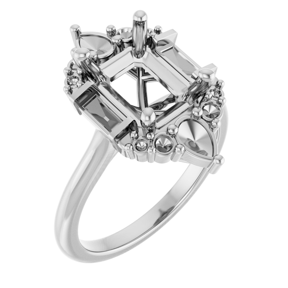 Accented Engagement Ring