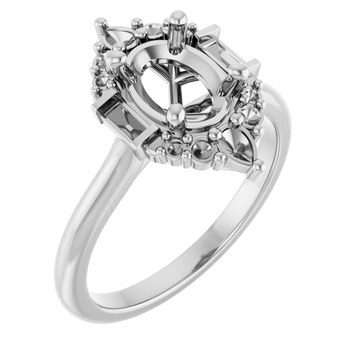 Accented Engagement Ring