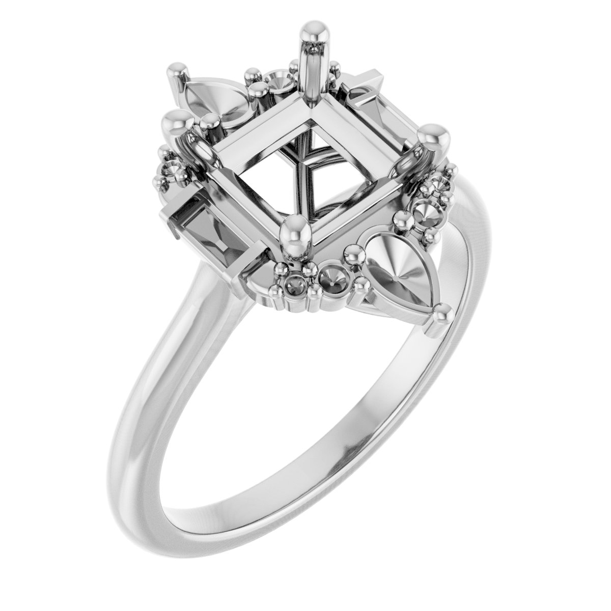 Accented Engagement Ring