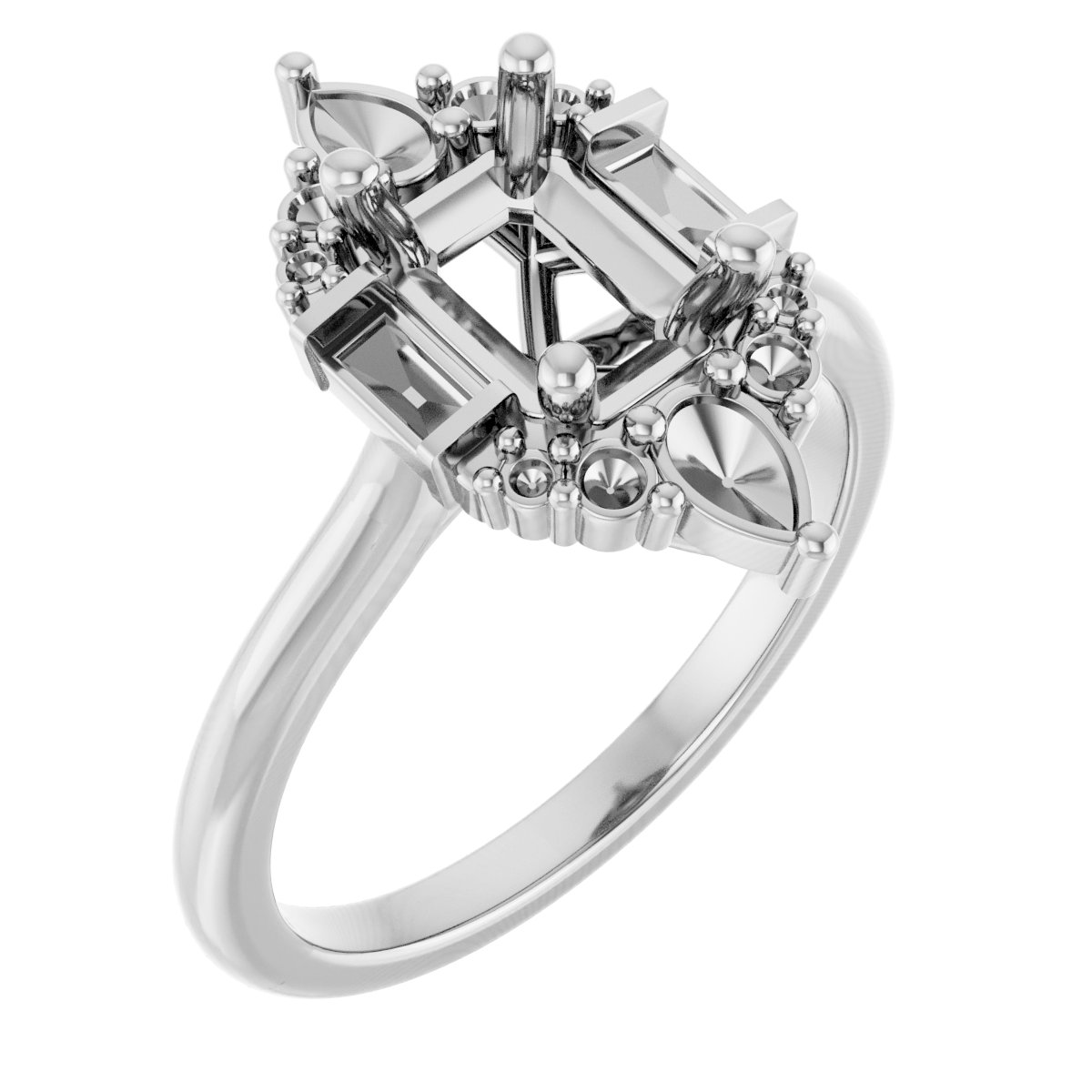 Accented Engagement Ring