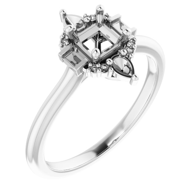 Accented Engagement Ring