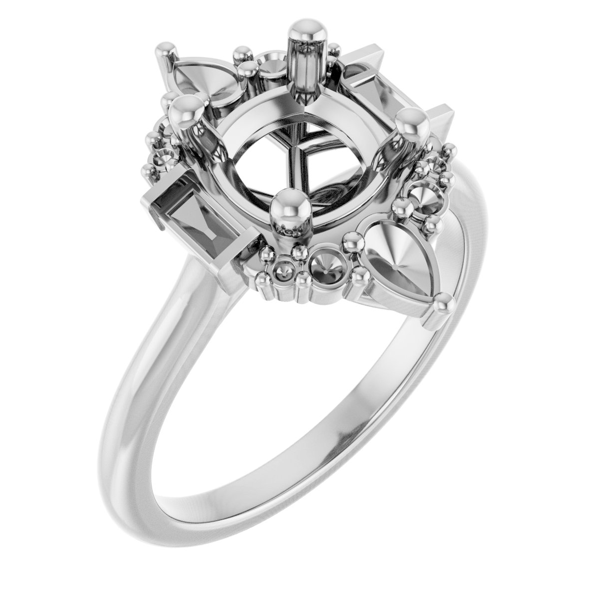 Accented Engagement Ring