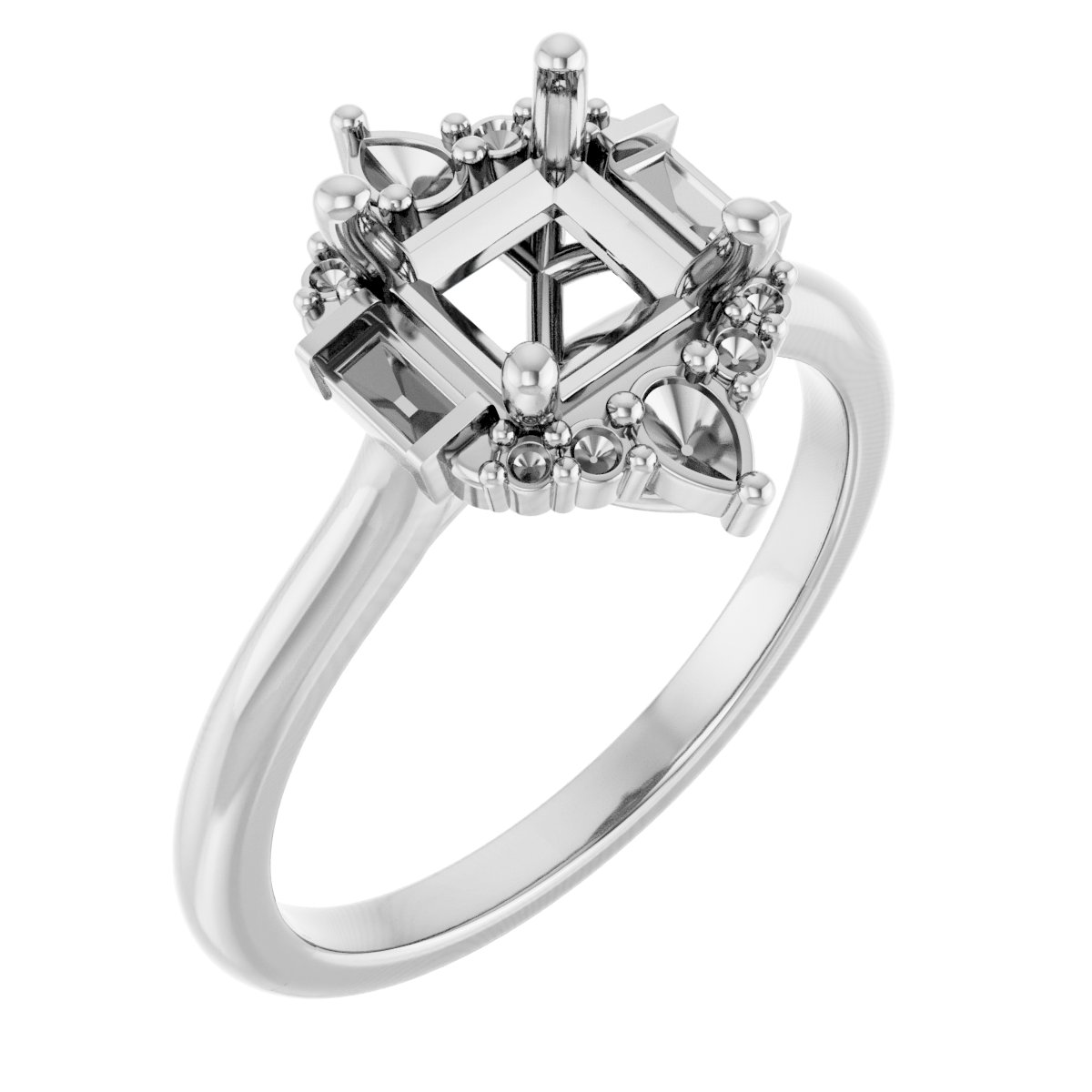 Accented Engagement Ring