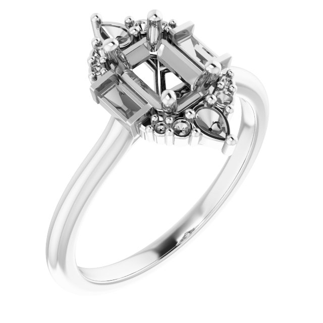 Accented Engagement Ring
