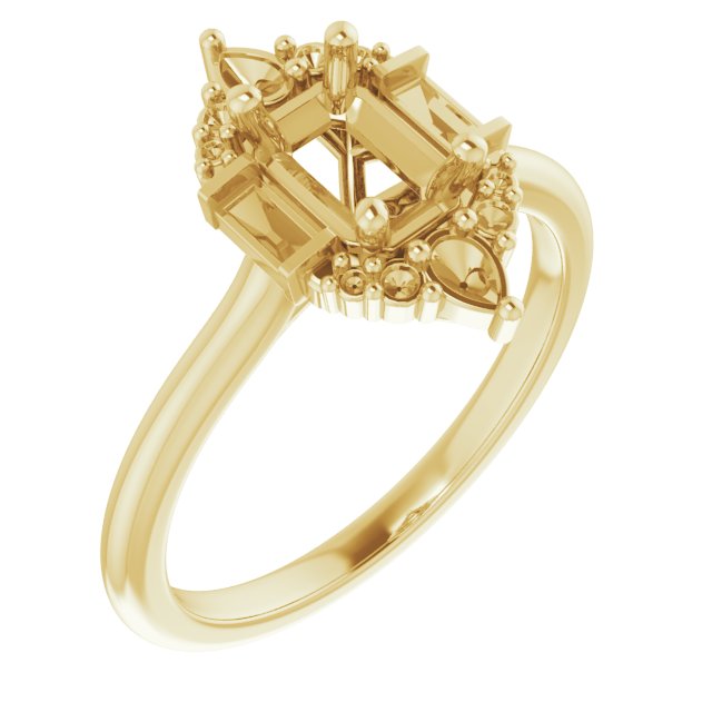 14k Yellow Gold