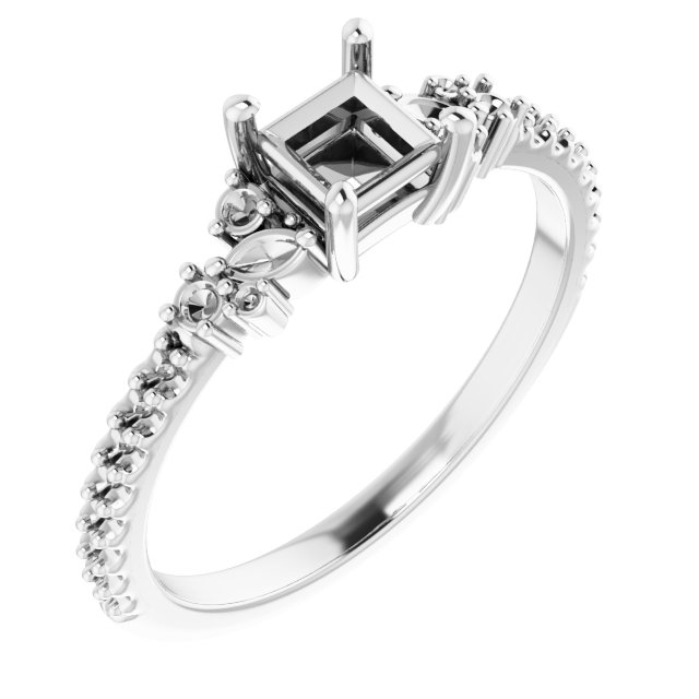 Accented Engagement Ring