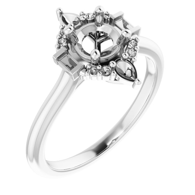 Accented Engagement Ring