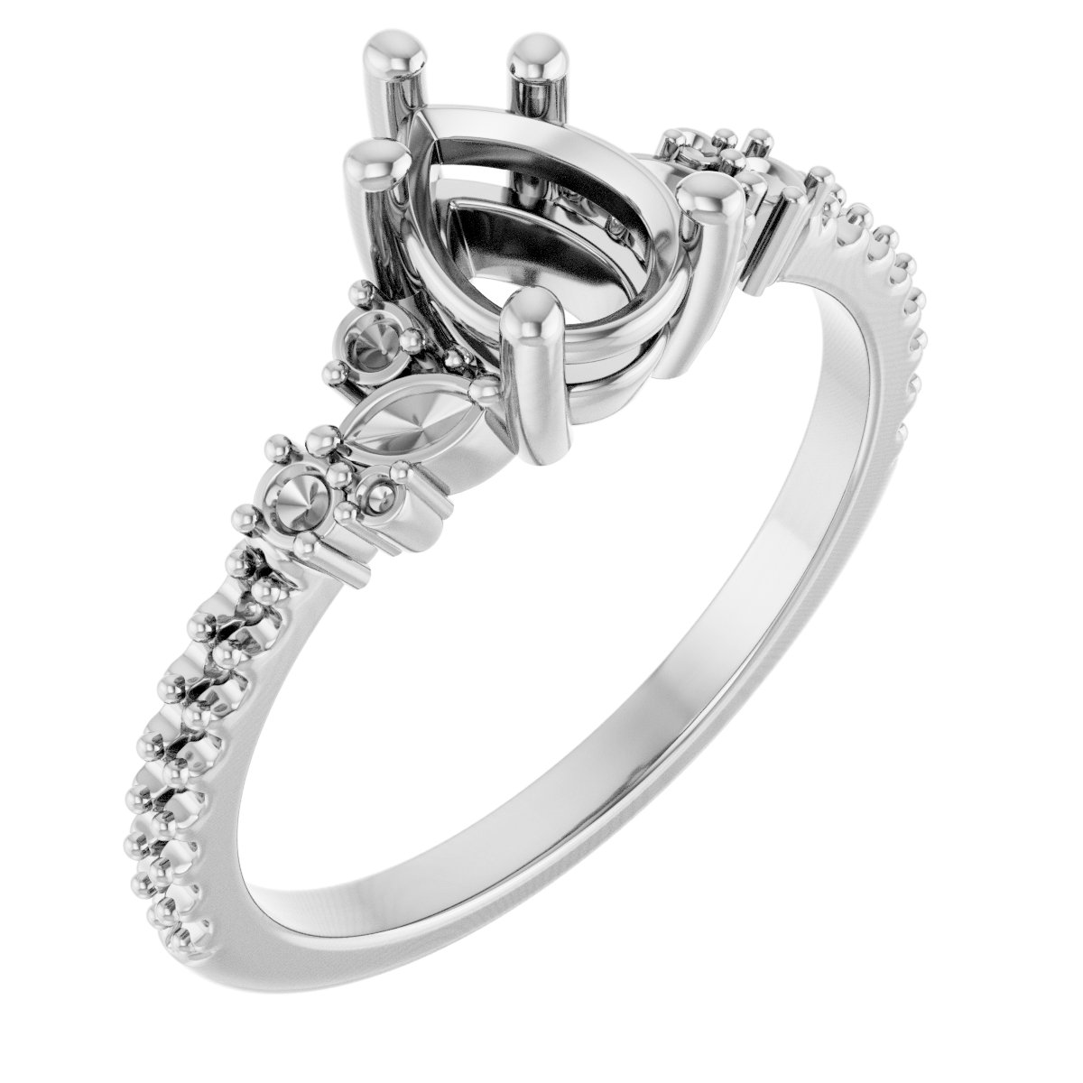 Accented Engagement Ring