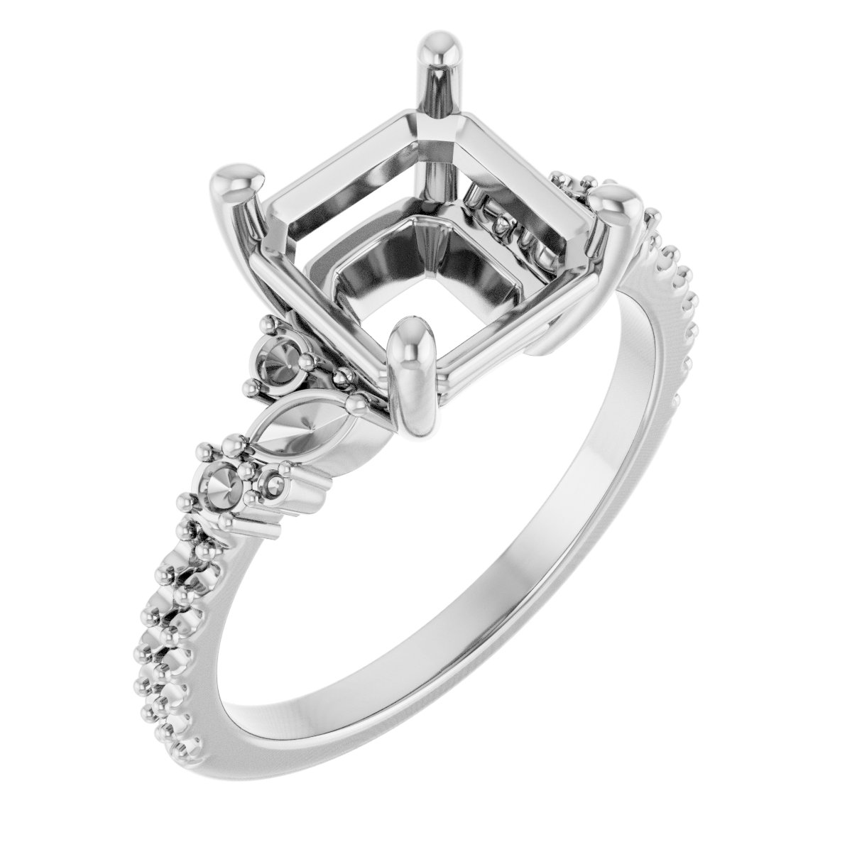 Accented Engagement Ring