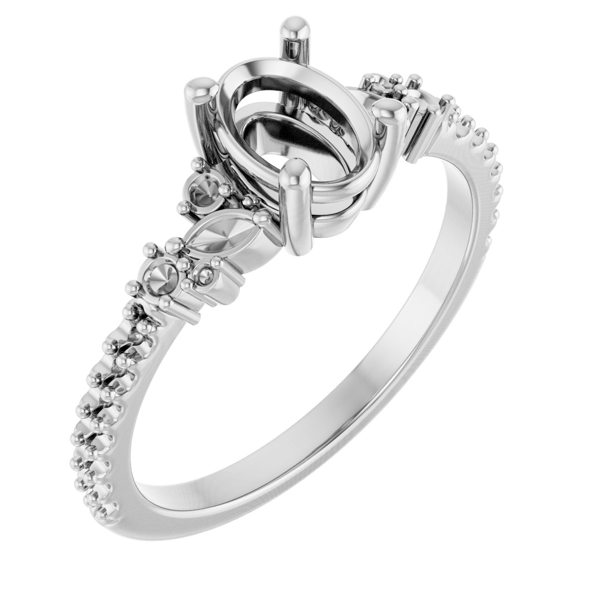 Accented Engagement Ring