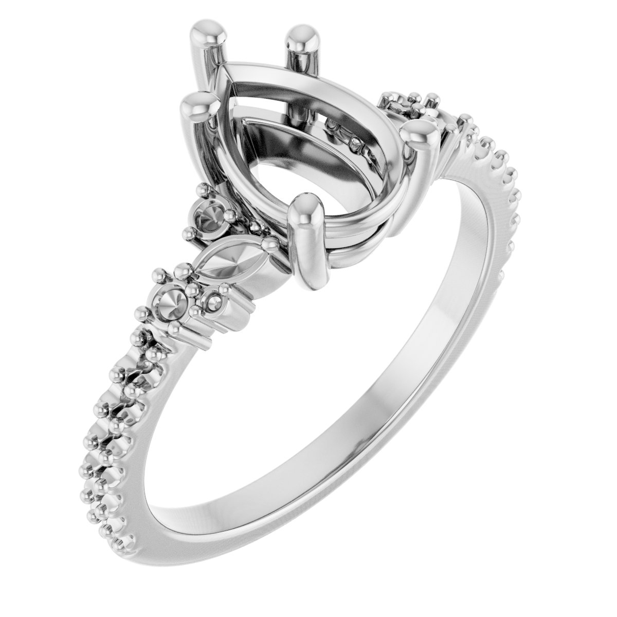 Accented Engagement Ring