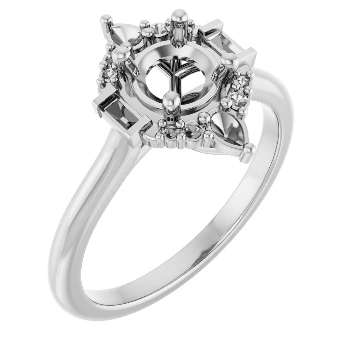 Accented Engagement Ring