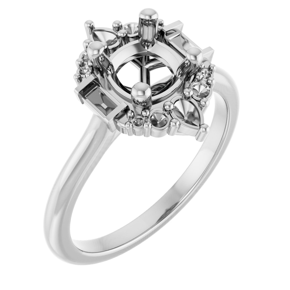 Accented Engagement Ring