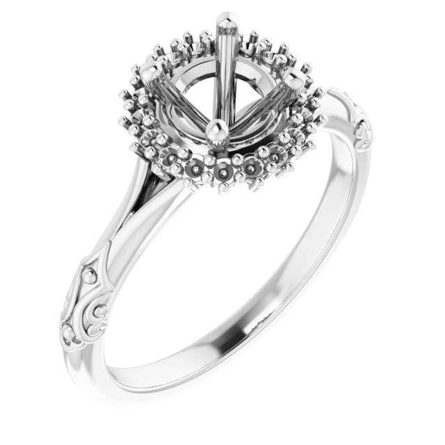 Halo-Style Engagement Ring