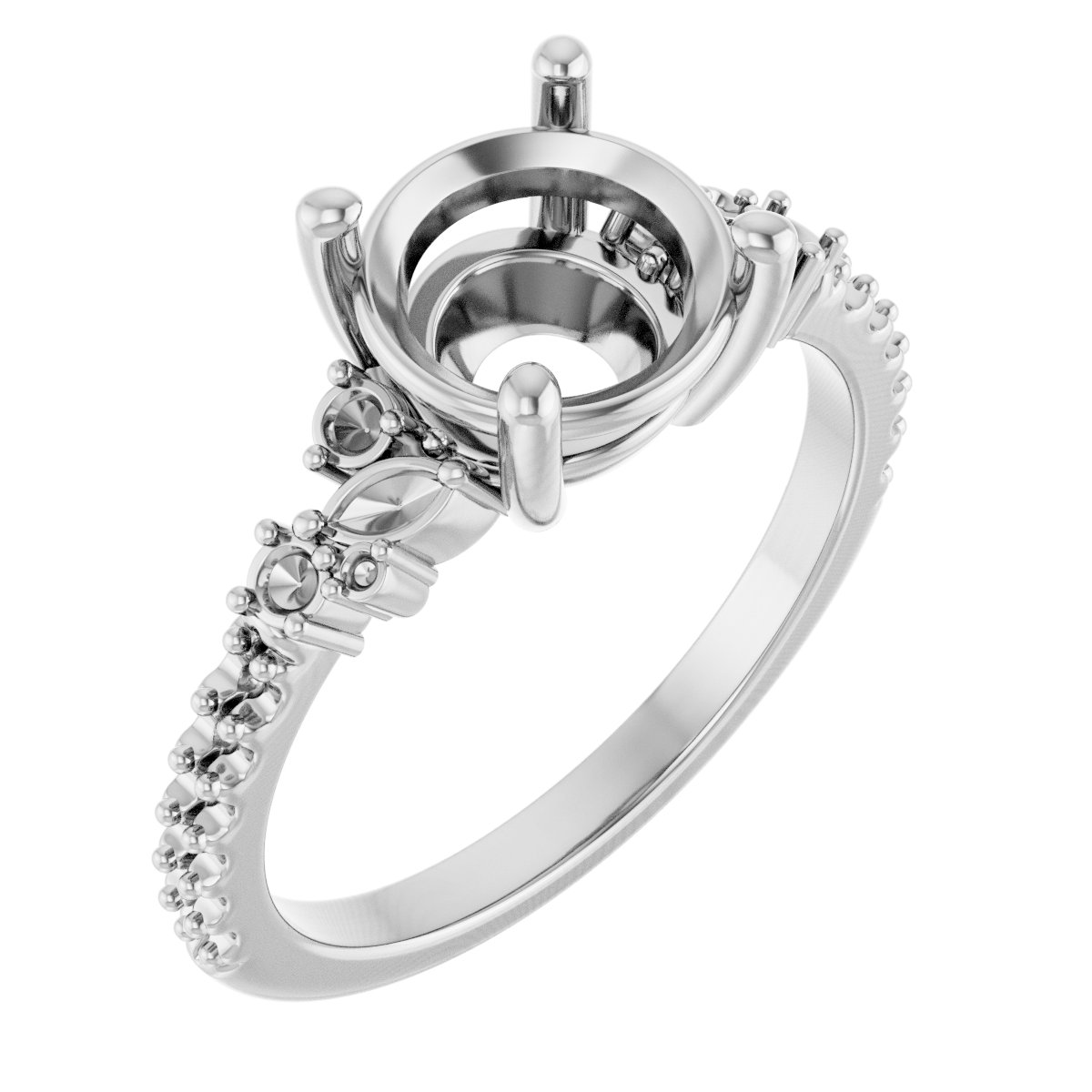 Accented Engagement Ring
