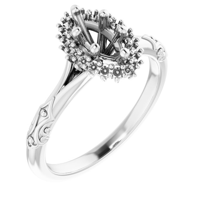 Halo-Style Engagement Ring