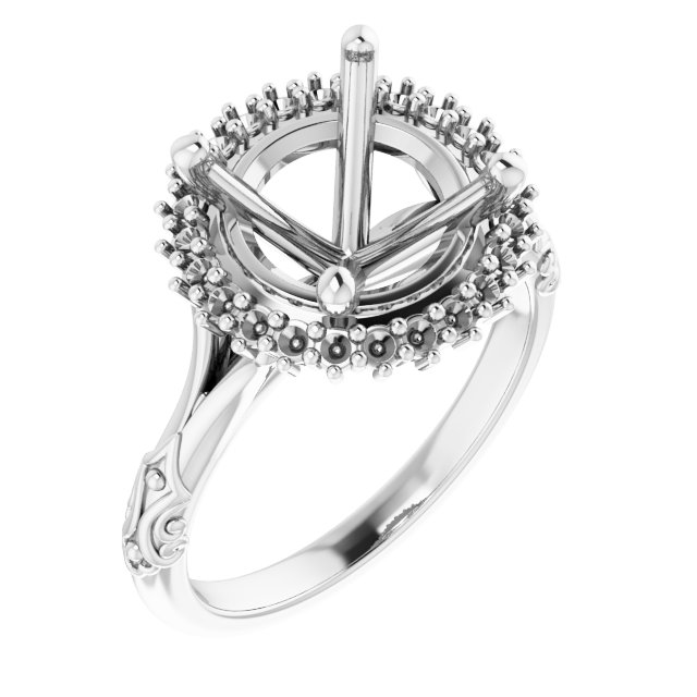 Halo-Style Engagement Ring