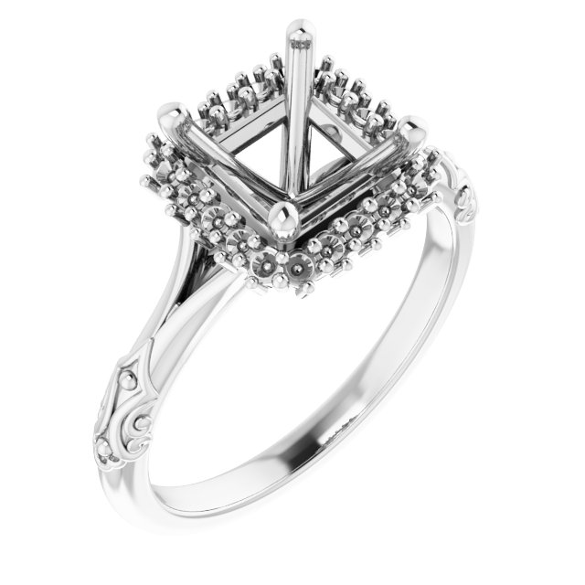 Halo-Style Engagement Ring
