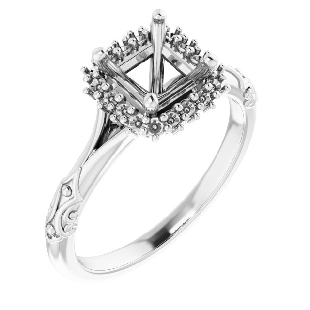 Halo-Style Engagement Ring