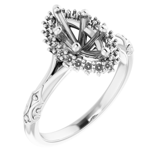 Halo-Style Engagement Ring