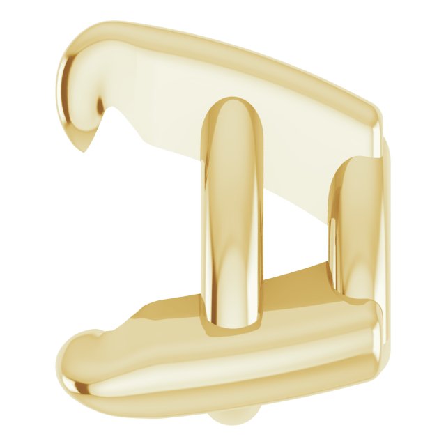 Pre-Notched Claw-Prong Earring Setting