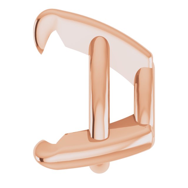 Pre-Notched Claw-Prong Earring Setting