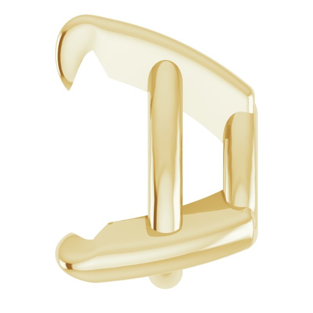 Pre-Notched Claw-Prong Earring Setting