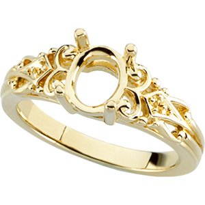 Accented Vintage-Inspired Ring