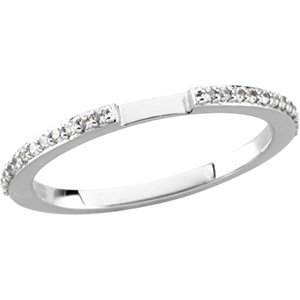 14K White .125 CTW Diamond Band Ref 2419944