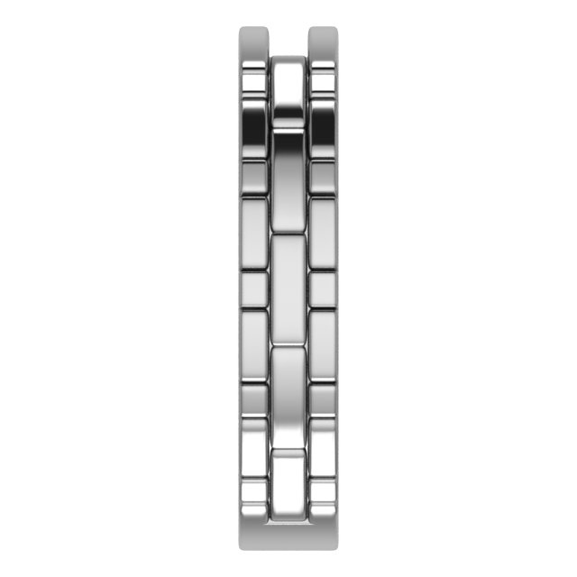 5x3 mm Emerald Mens Band Mounting view 4