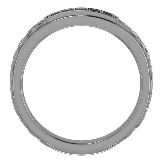 2.3 x 2.3 mm Asscher Band Mounting view 2