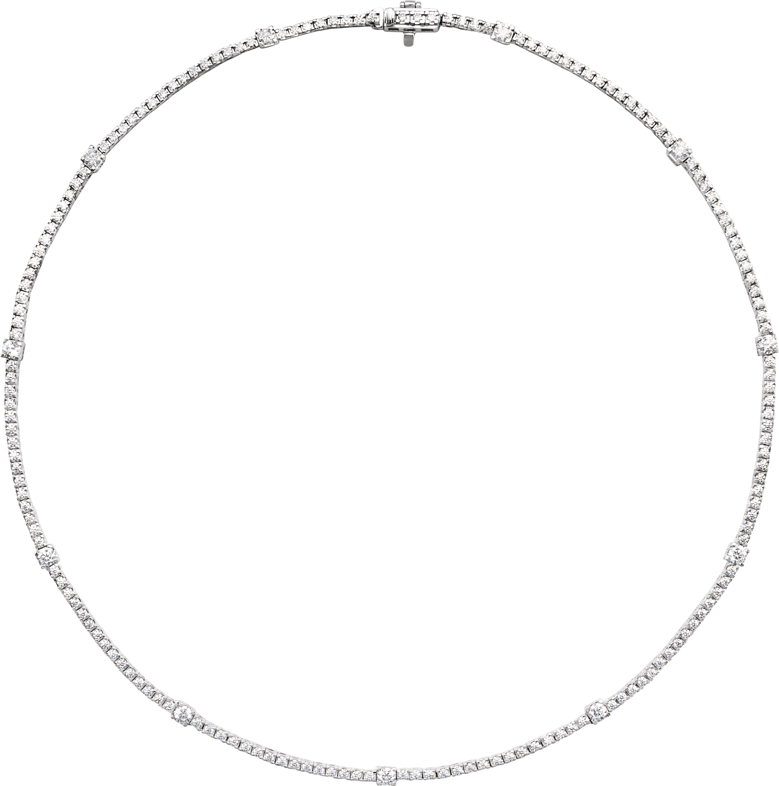 lab-grown diamond tennis necklace