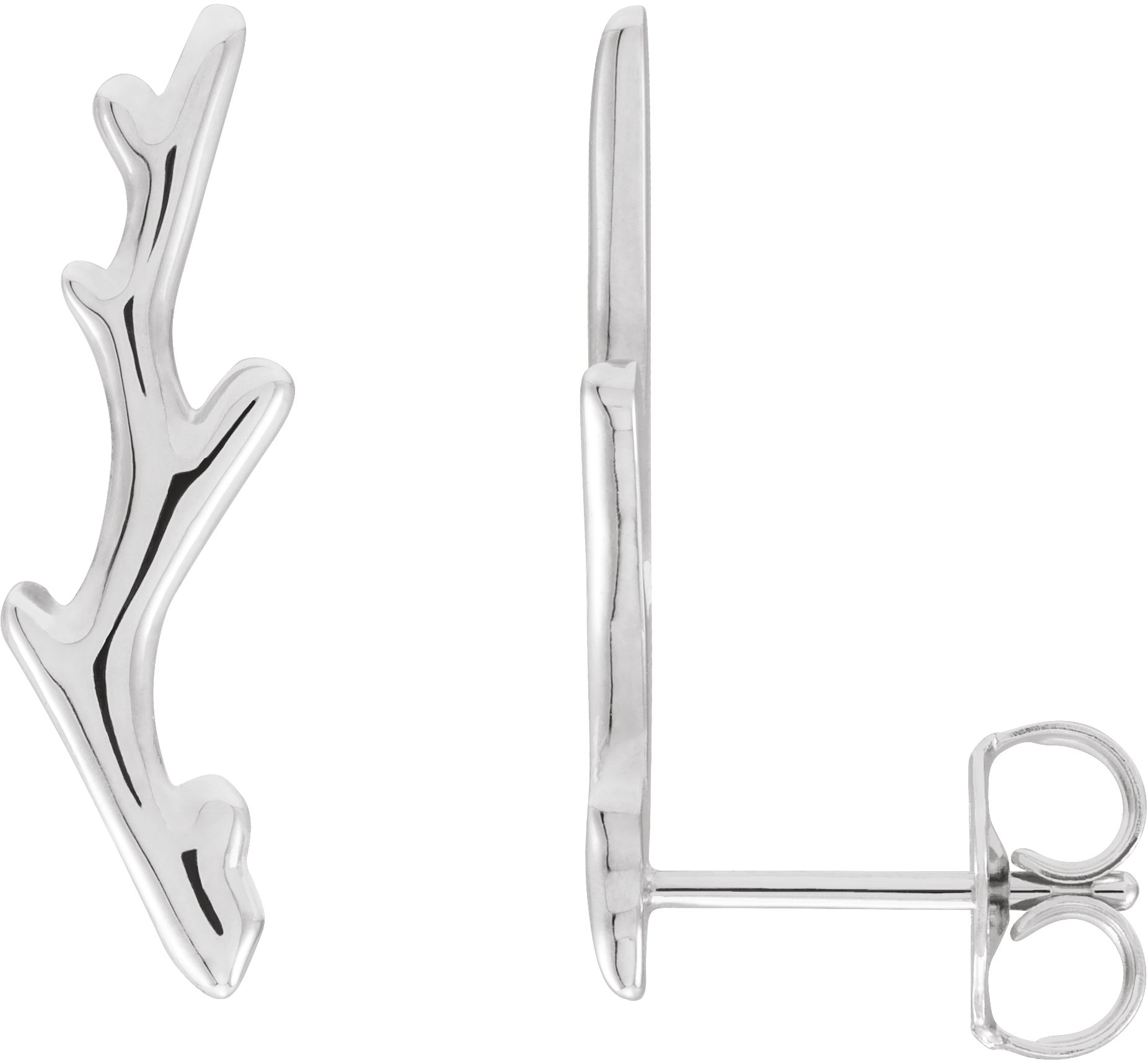 Sterling Silver Branch Ear Climbers