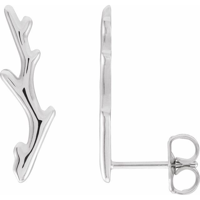Sterling Silver Right Branch Ear Climber