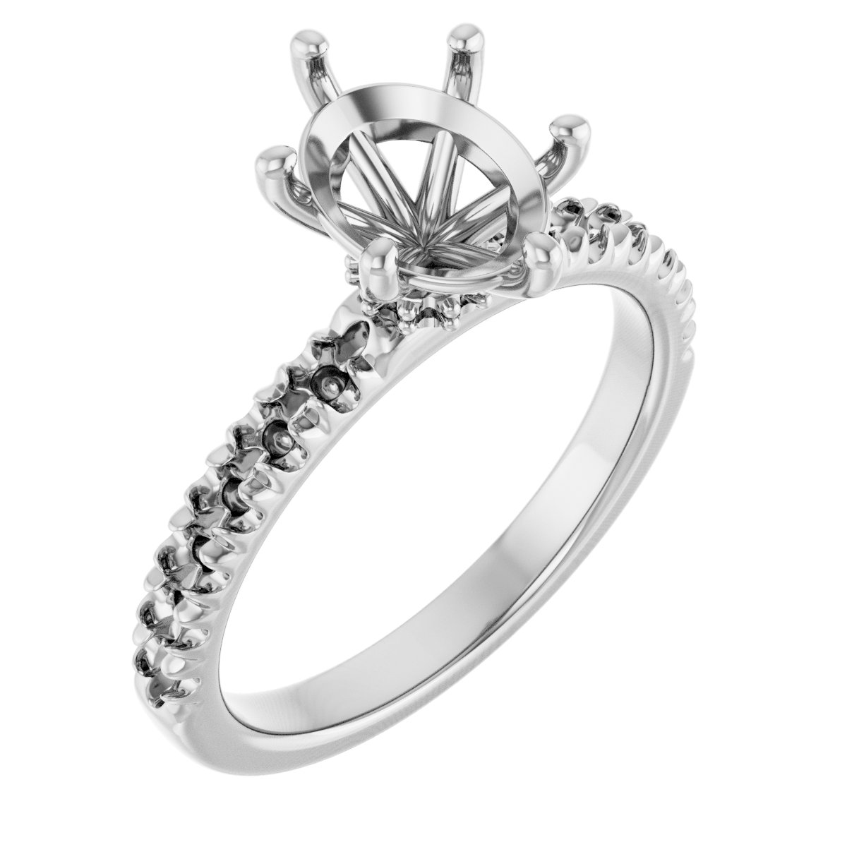Accented Engagement Ring