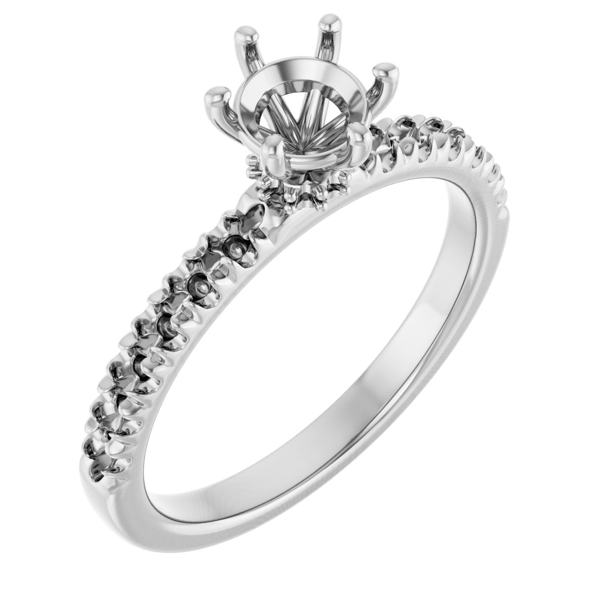 Accented Engagement Ring