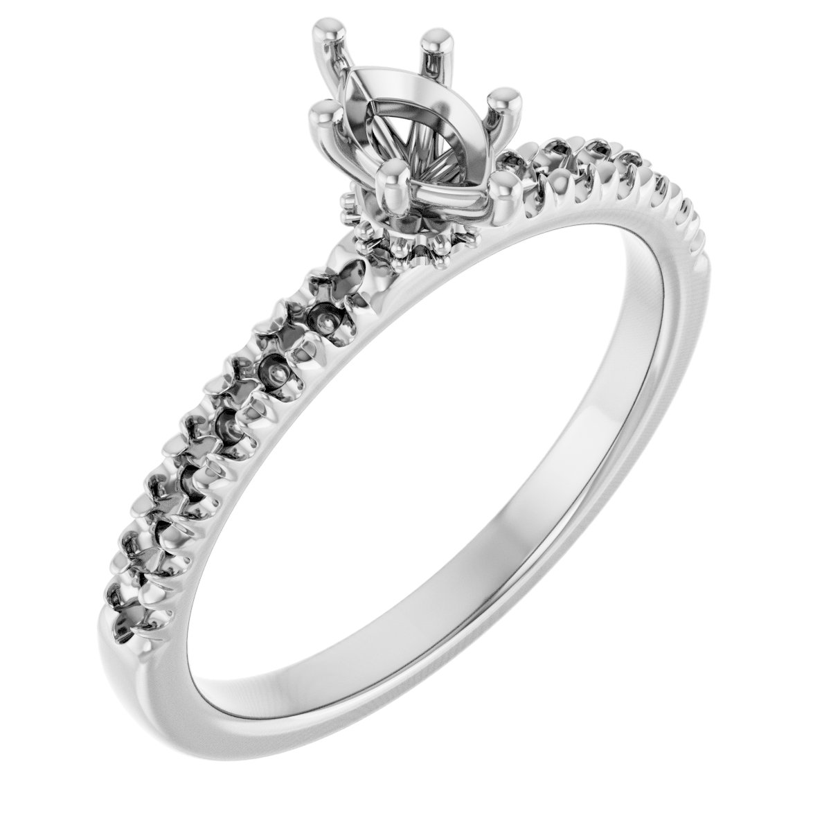 Accented Engagement Ring