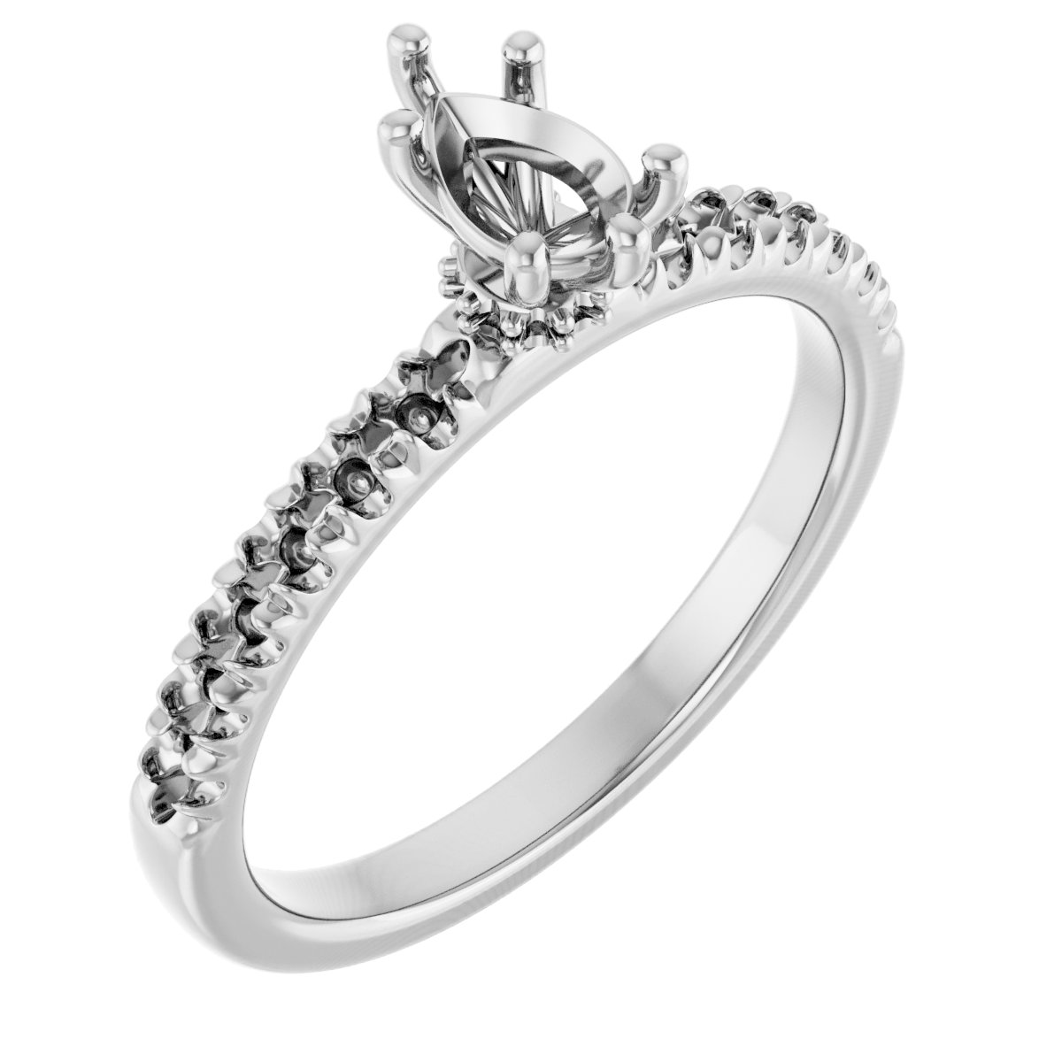 Accented Engagement Ring