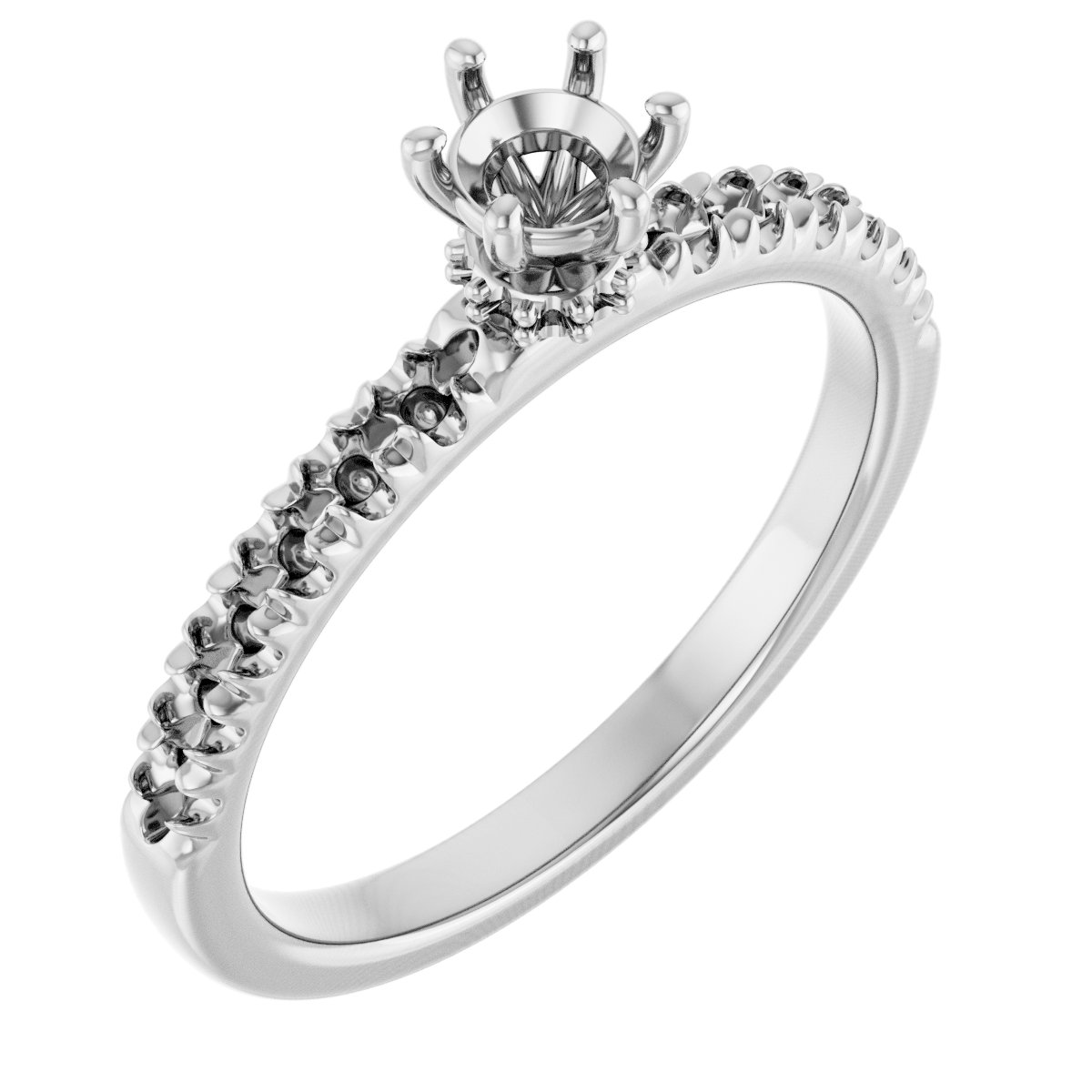 Accented Engagement Ring