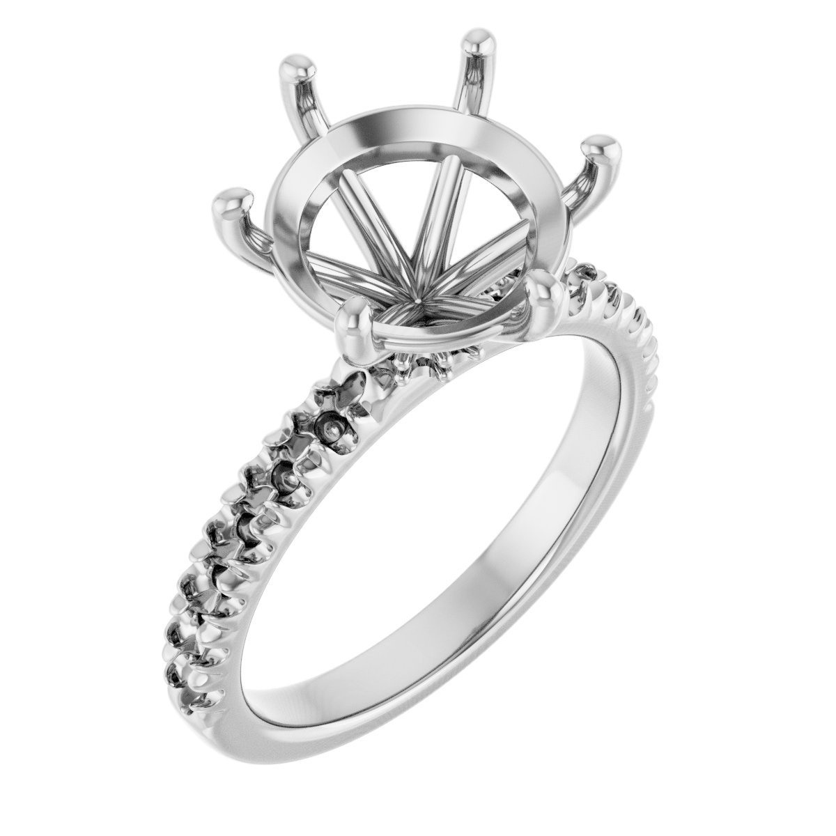 Accented Engagement Ring
